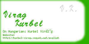 virag kurbel business card